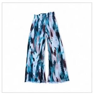 Multicolor Tie-Dye Wide-Leg Pants